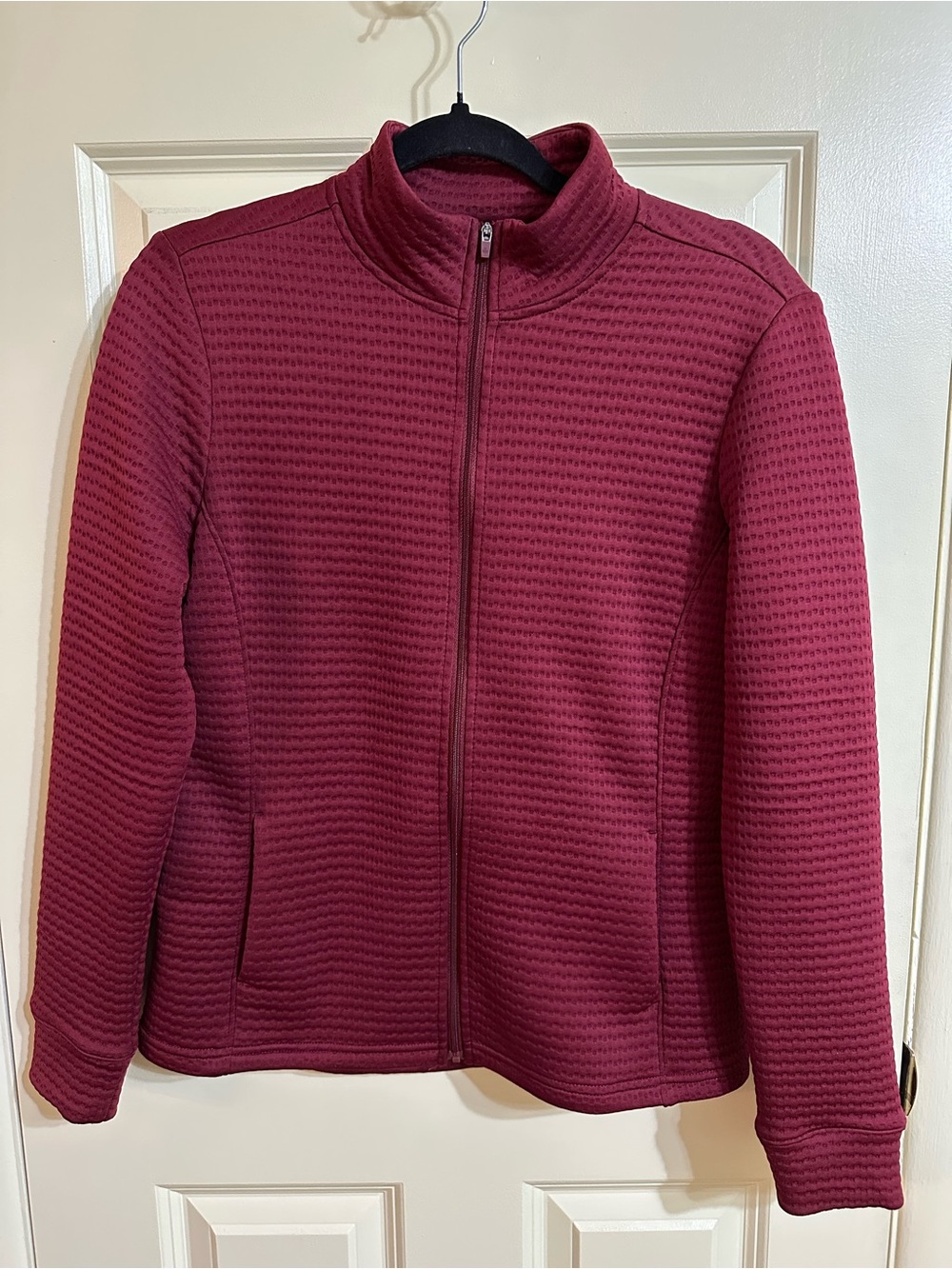 Women’s Lady Hagen Quilted Full-Zip Jacket in Wine Size M